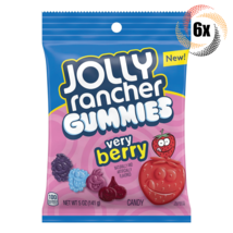 6x Bags Jolly Rancher Gummies Very Berry Assorted Flavor Soft Candy | 5oz | - £18.91 GBP