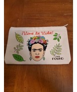 Frida Khalo Canvas Screen Printed Make Up Tote Bag Pencil Pouch By The F... - $229.77 MXN