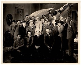 *HOUSE OF ERRORS (1942) On-Set Harry Langdon, Marian Marsh, Crew &amp; Crashed Plane - £39.15 GBP