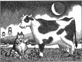 B Kliban Cat Print Original Vintage Book Plate Funny Cat Prints For You ... - $6.72