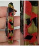 rare pocket knife vintage MADE IN USA single blade celluloid MYSTERY KNIFE - $49.99