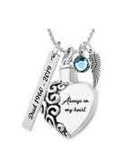 Always In My Heart Ash Pendant Urn - Love Charms™ Option - $29.95