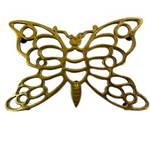 Vintage Brass Butterfly Trivet 8.5” x 6” - £13.23 GBP
