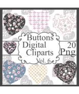 Buttons Digital Cliparts Vol. 6 - $37.17 MXN