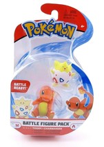 Pokemon 2-Inch Battle Figure Pack - Togepi &amp; Charmander *BRAND NEW* - £20.50 GBP