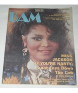 JANET JACKSON BAM MAGAZINE VINTAGE 1986 - $41.14 CAD