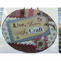 Inspirational Craft Plaque Live Love Laugh Motivational Quote Wall Art Decor - £23.21 GBP