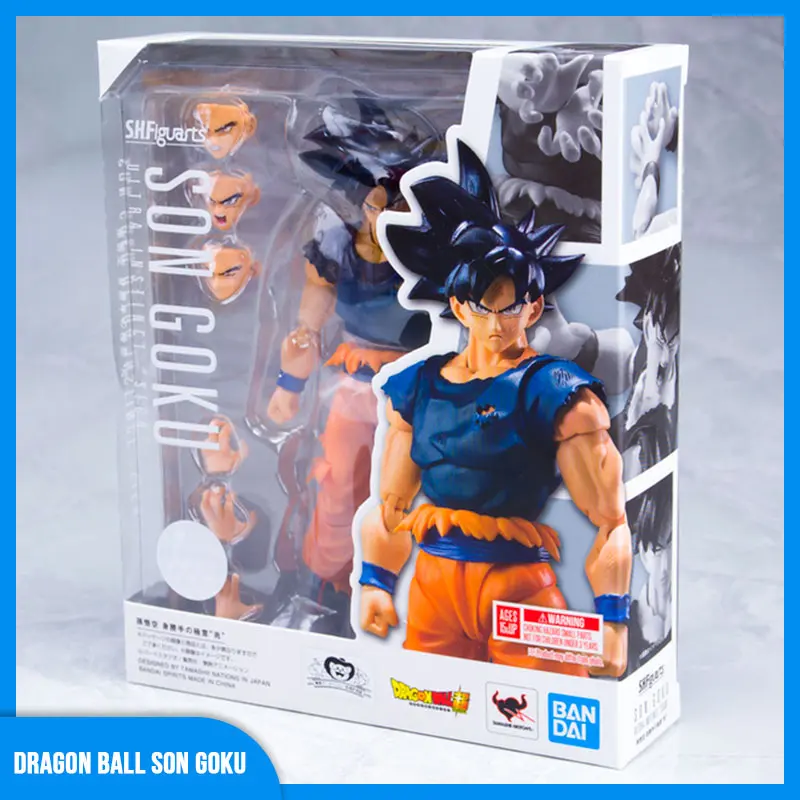 Bandai Original Dragon Ball Shfiguarts Son Goku Ultra Instinct Sign Anime Action - £158.84 GBP
