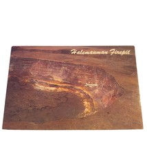 Postcard Halemaumau Firepit Kilauea Hawaii Volcano Chrome Unposted - $6.92