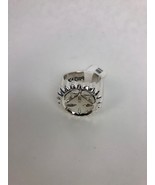 Mens STAINLESS NO FEAR BIKER Ring IRON Cross Motorcycle Sprocket Spinner... - $19.03 CAD