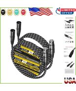 High-Fidelity 6ft XLR Male to Female Microphone Cable - 2 Pack for Versa... - $590.63 MXN