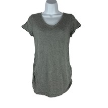 Isabel Maternity Women&#39;s Gray Swoop Neck T-Shirt Size XS - £9.03 GBP