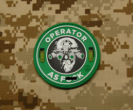 3D Pvc Operator As F**K Oaf Nation Marsoc Raiders Usmc Morale Patch Hook Backing - £6.51 GBP