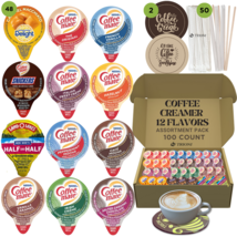 Coffee Mate Coffee Creamer Singles - total 100 ct, 12 Assorted Flavors - $25.71