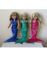 Mermaid Tails for the American Girl or any other 18” Doll - Light &amp; Shadows - $17.50