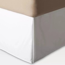 Wrinkle-Resistant Cotton Bed Skirt - Threshold FULL Cream *see note* - $14.84