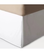 Wrinkle-Resistant Cotton Bed Skirt - Threshold FULL Cream *see note* - $14.84