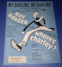 AL HIRSCHFELD ARTWORK RAY BOLGER SHEET MUSIC 1948 MY DARLING MY DARLING - £19.17 GBP