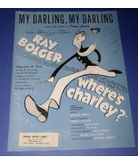 AL HIRSCHFELD ARTWORK RAY BOLGER SHEET MUSIC 1948 MY DARLING MY DARLING - £18.87 GBP