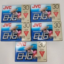 5 New Sealed JVC EHG Hi-Fi Compact VHS Tape 30 90 minutes TC-30 EHGDU - £15.41 GBP