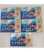 5 New Sealed JVC EHG Hi-Fi Compact VHS Tape 30 90 minutes TC-30 EHGDU - £15.22 GBP