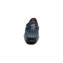 Stacy Adams Embrey Moc Toe Bit Slip-On Dress Shoes Navy 25703-410 image 6