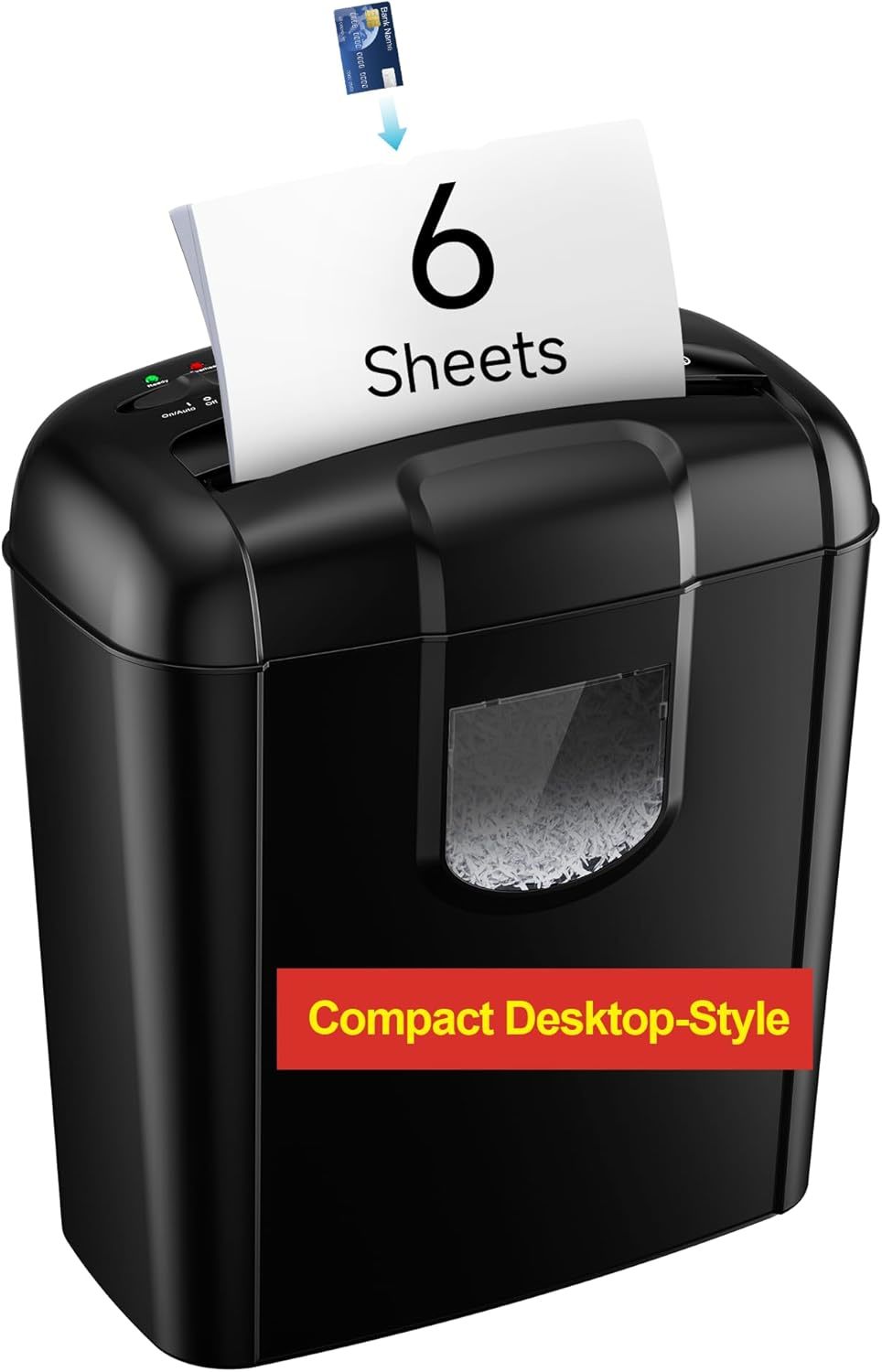 Compact Personal Shredder For Home – High Privacy With Overheat Protecti... - $47.99
