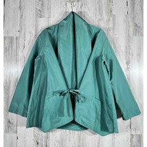 Lafayette 148 Womens Kimono Cardigan Jacket Tie Front Pockets Green Size... - £35.43 GBP