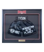 Mike Tyson Signed Framed Custom Black Baddest Man Boxing Trunks JSA ITP - $484.99