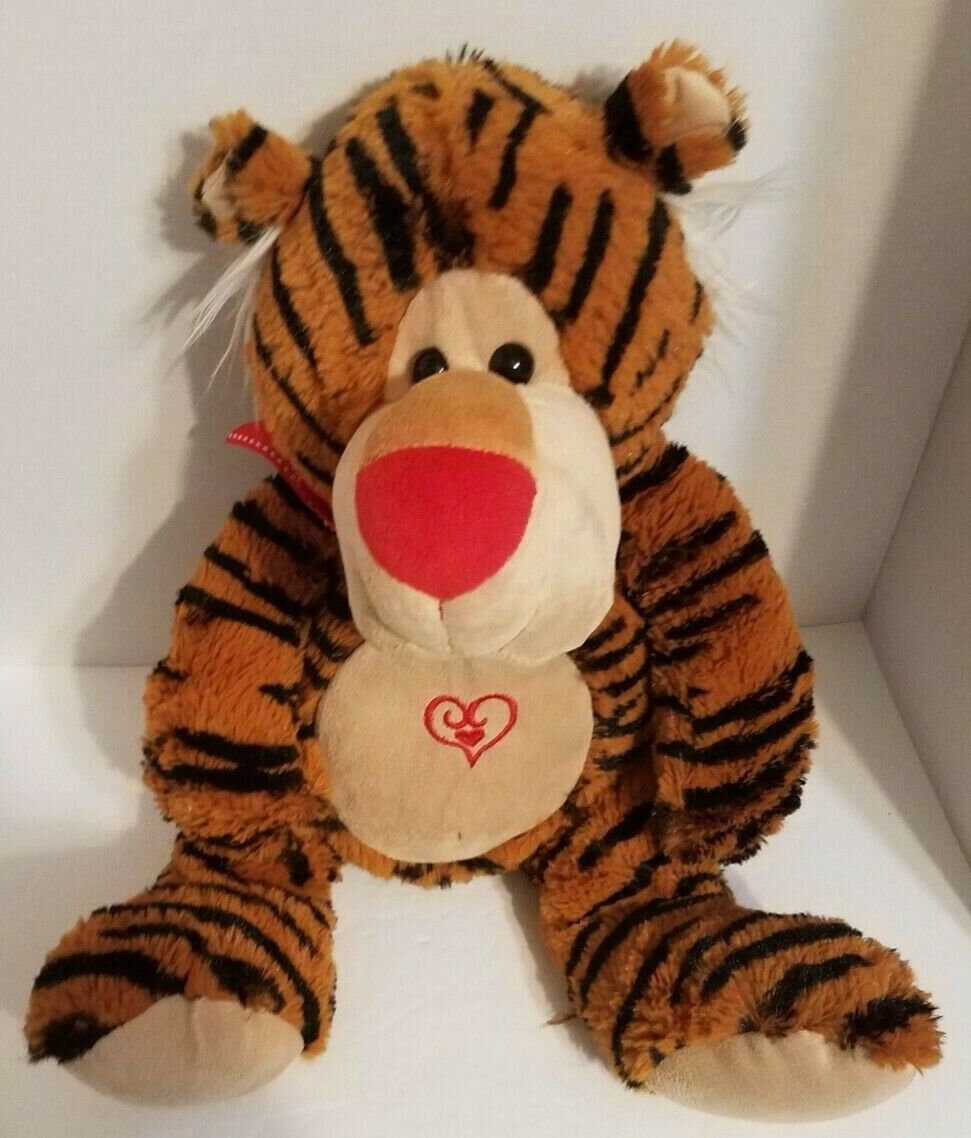 Dan Dee Collector's Choice Tiger Heart Plush 18" 2012 - $13.58