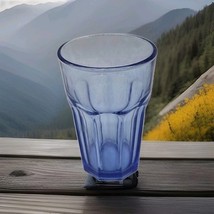 IKEA POKAL Paneled Blue-Colored Glass Tumbler ONE Made In Russia 17278 - $12.16
