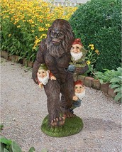 Creative Bigfoot Gnome Garden Lawn Resin Statue Indoor And Outdoor Decor... - $37.99