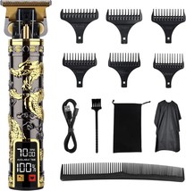 Zero Gapped Cordless Hair Trimmer For Men By Hiena Pro,, Black Gold). - £23.53 GBP