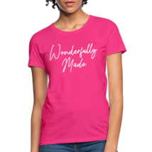 Womens T-Shirts, Wonderfully Made Graphic Style Shirt - £19.68 GBP