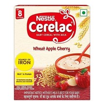 Nestlé Cerelac Baby Cereal with Milk, Wheat Apple Cherry From 8 Mth. 10.... - £15.86 GBP