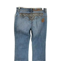 Rocaware Junior&#39;s Blue Jeans Embellished Beads Embroidered Distressed Size 7 - £22.56 GBP