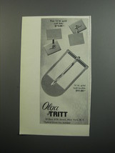 1952 Olga Tritt Cuff Links and Belt Buckle Advertisement - £14.53 GBP
