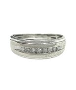 Men&#39;s Wedding band 10kt White Gold 450115 - $199.00