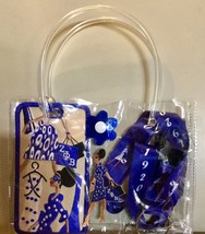 Cute Zeta Phi Beta Flower Gift Bag/Pouch with Handle - £13.15 GBP