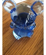 Small Blue Teddy Bear Heavy Glass - £8.92 GBP