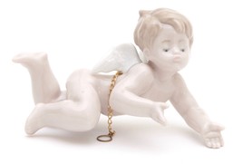 LLADRO Porcelaine Figurine ANGEL Nude Wings Glazed Ornament - £113.90 GBP