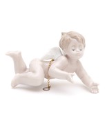 LLADRO Porcelaine Figurine ANGEL Nude Wings Glazed Ornament - £113.64 GBP