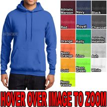 Mens Pullover Hooded Sweatshirt Cotton Blend Hoodie Hoody S, M, L, XL NEW - £12.80 GBP+