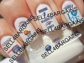 Oklahoma City Thunder Basketball Team》10 Different Designs》Nail Art Decals - $8.67