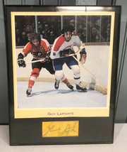 Guy Lapointe Montreal Canadiens Autograph Cut Signature 8x10 Framed Photo - $44.57