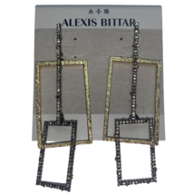 Alexis Bittar Rectangular Crystal Drop Earrings - £62.93 GBP