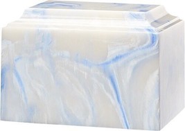 Large/Adult 225 Cubic Inch Tuscany Blue Cultured Onyx Cremation Urn for Ashes - $257.99