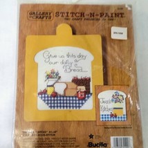 Daily Bread Stitch N Paint Bucilla Counted Cross Stitch Kit #32490 Sealed - £7.79 GBP