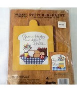 Daily Bread Stitch N Paint Bucilla Counted Cross Stitch Kit #32490 Sealed - £7.77 GBP