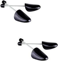 Vipolish 2 Pairs Adjustable Women Shoe Tree Stretcher Holder, Women Size-Black - £19.92 GBP